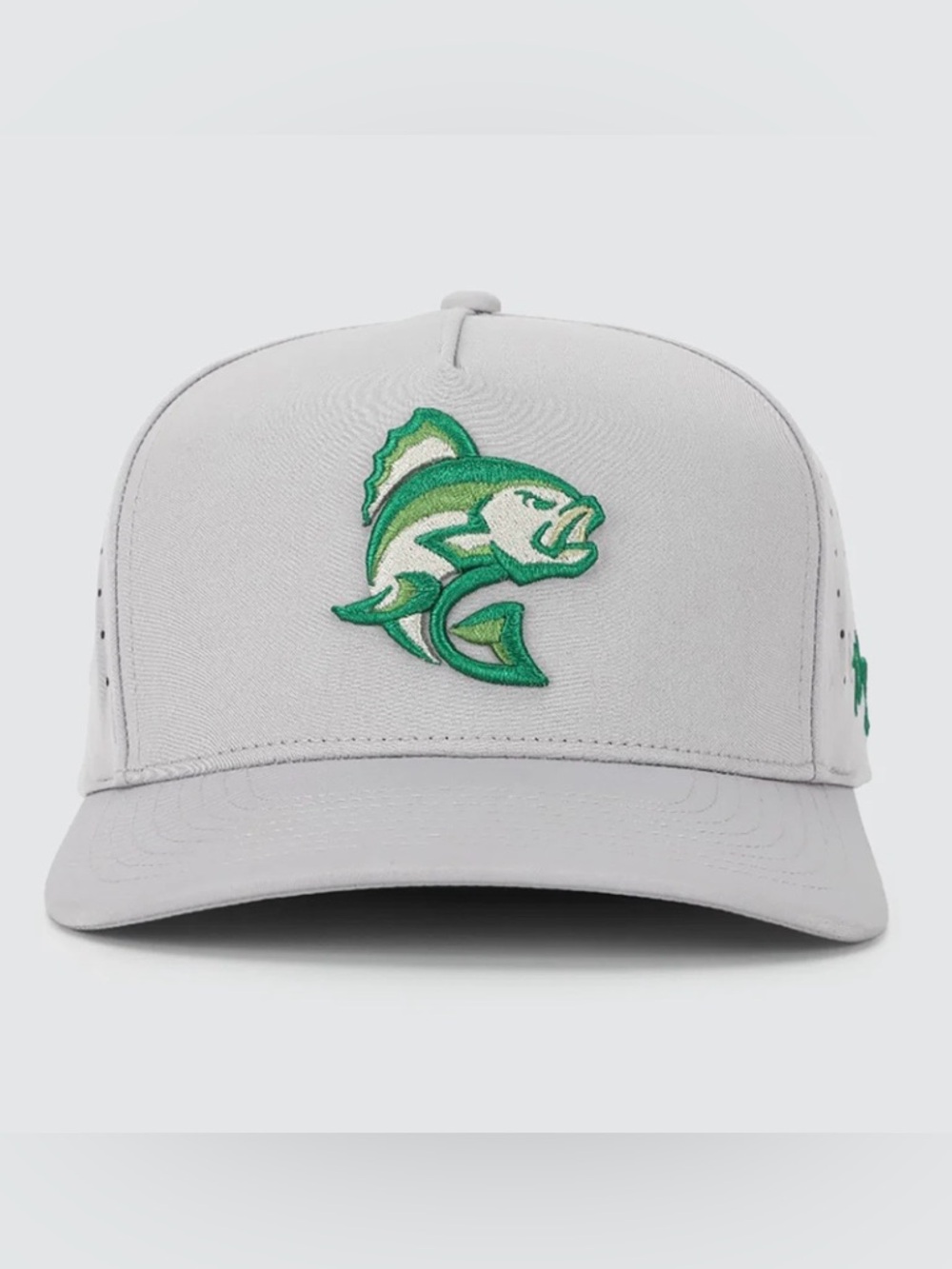 Waggle Largemouth hat with Green Fish Logo -